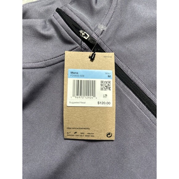 Nike Golf Dri-Fit ADV Tour 1/2 Zip Top Daybreak Purple Men Medium FD5833-509 - Picture 8 of 9